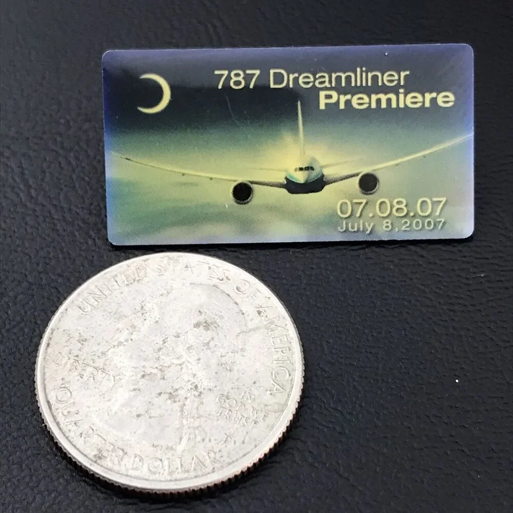 Boeing 787 Dreamliner Premier 2007 Pin Airliner Aeronautics Airplane